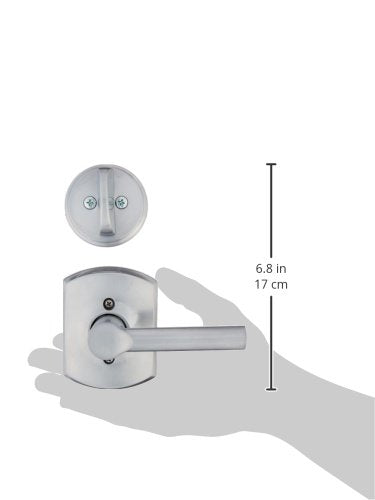 Schlage B81626 Satin Chrome Door Bolt with Exterior Plate