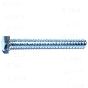 Hard-to-Find Fastener 014973244293 Full Thread Hex Tap Bolts, 3/8-16 x 3, Piece-50, zinc