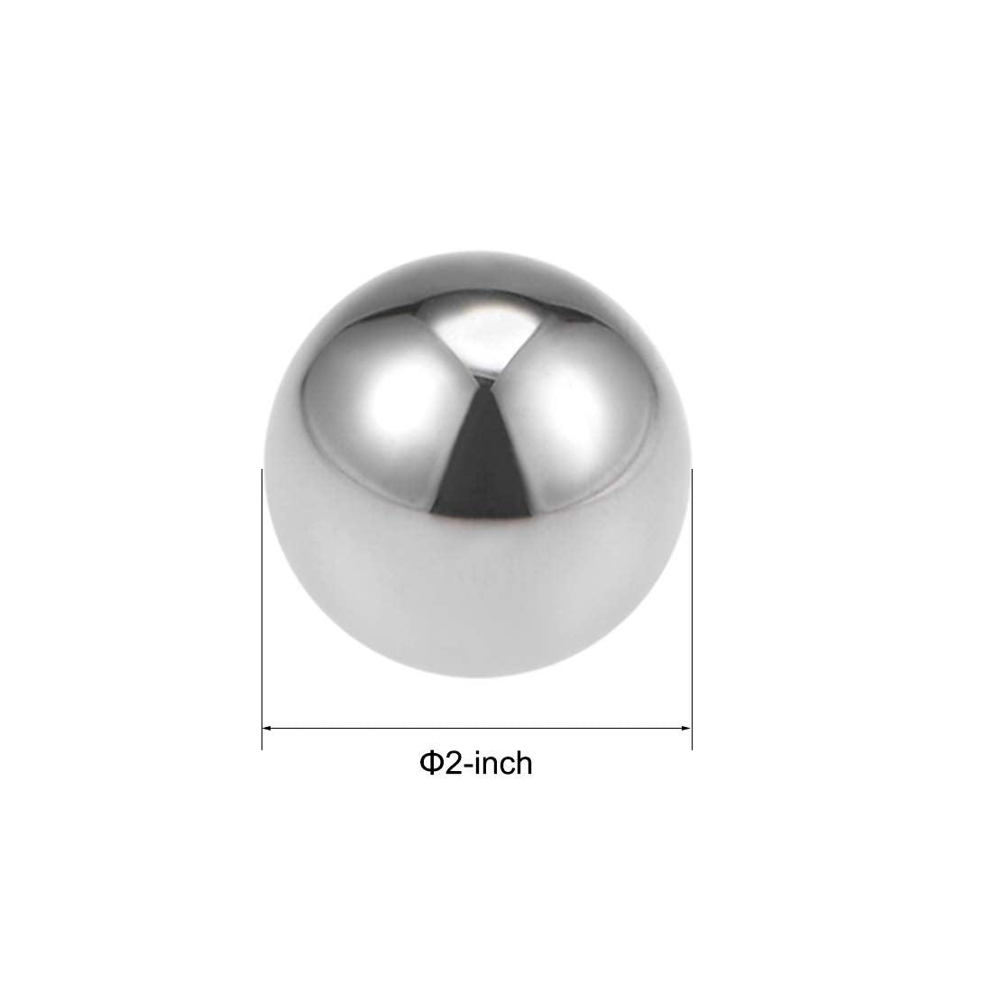 uxcell Precision Balls 2" Solid Chrome Steel G25 for Ball Bearing Keychain Wheel