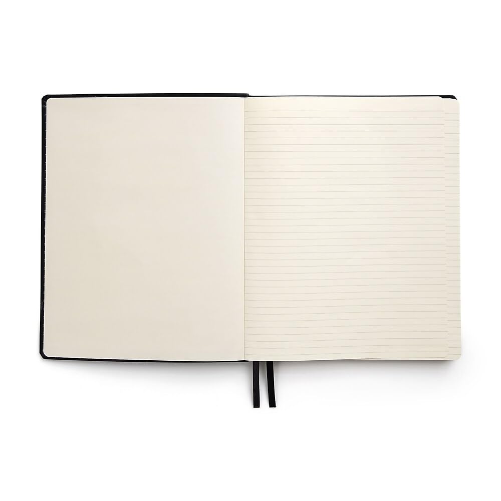 TRU RED Large Flexible Cover Ruled Journal - Black