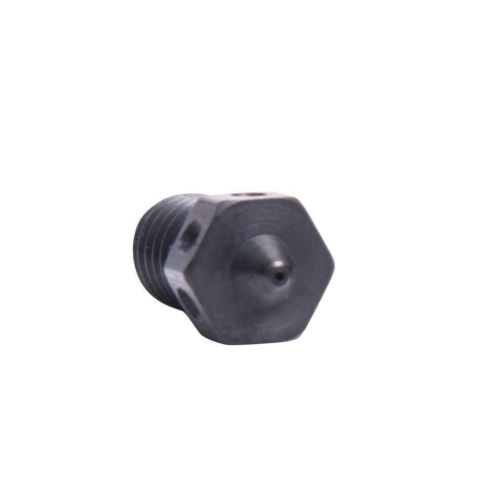 4pcs Hardened Steel Nozzles V6 Nozzle 0.4mm Compatible with V6 Hotend Prusa i3 MK3 MK3S Prusa mini Anycubic Mega 3D Printer Printing PEI PEEK or Carbon Fiber Filament (4x0.4mm)