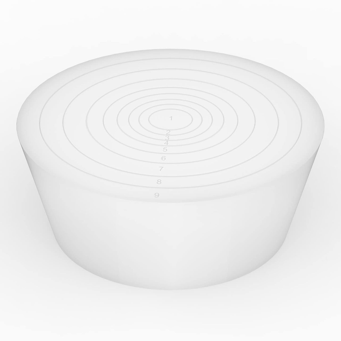 stonylab Silicone Filter Adapter Cones, 9-Pack Durable Tapered Collar Silicone Stopper Buchner Funnel Flask Cones Adapter Set, Wear Resistance Smooth Surface, White