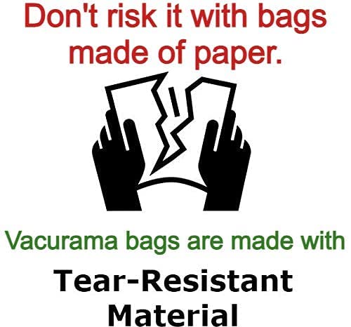 Vacurama Premium Cloth Bags for Kubota 4 to 12 Gallon Wet/Dry Shop Vacuum Systems (15-45.5 L), BigVac 55001. Also fits Toolmaster, Fixman, etc. Tear-Resistant, Non-Woven Cloth Material - 3-Pack