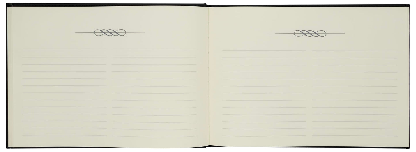 Winnable Guest & Visitor Book, 7 x 10 Inches, 100 Pages, Quill Emblem, Black