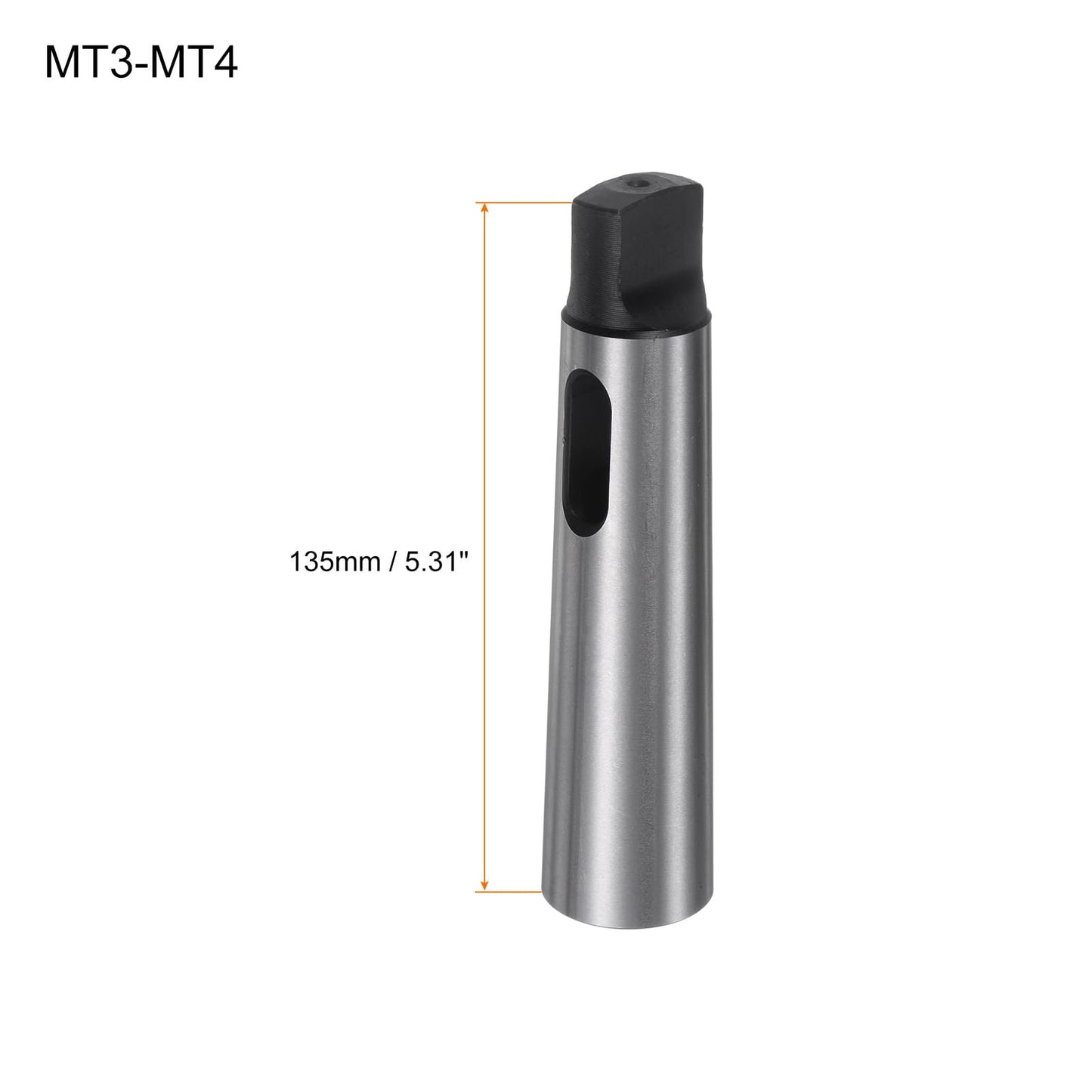 HARFINGTON 2PCS Morse Taper Adapter MT4-MT3 Accuracy 0.02mm High-Carbon Steel Drill Sleeve Reducing Morse Taper Center Sleeve Reducing Drill Chuck Sleeve for Lathe Milling Part