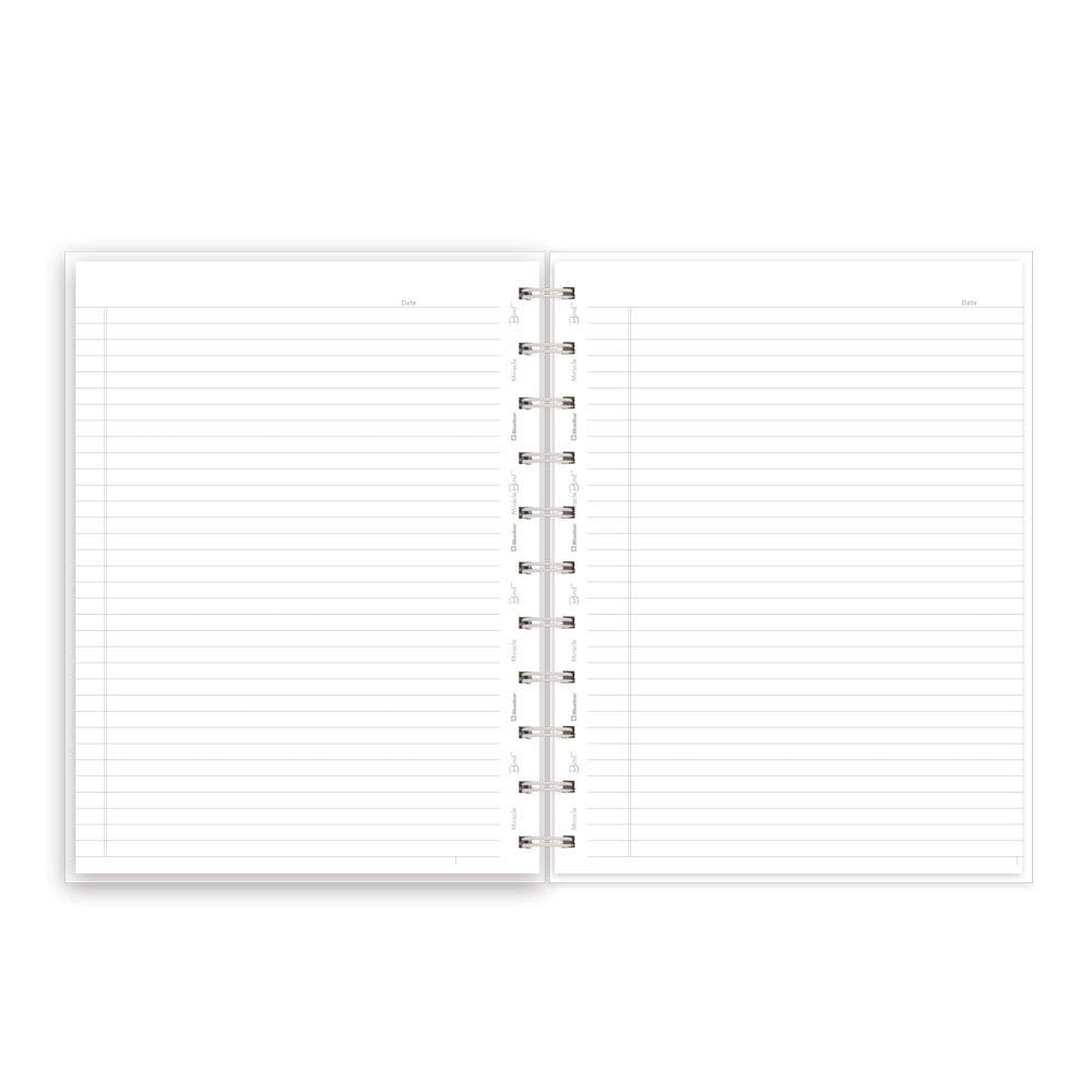 Blueline AF3000.01 Miracle Bind Gold Collection Notebook, 9-1/4" x 7-1/4", White
