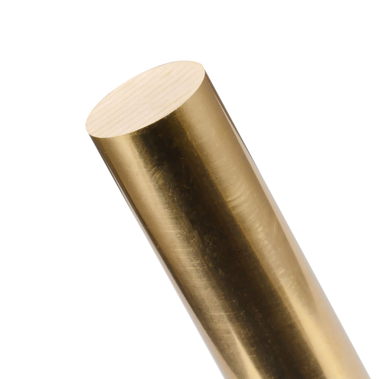 USAMILY 1 inch (25mm) Brass Solid Round Rod Lathe Bar Stock, 6 inch(152.4mm) in Length