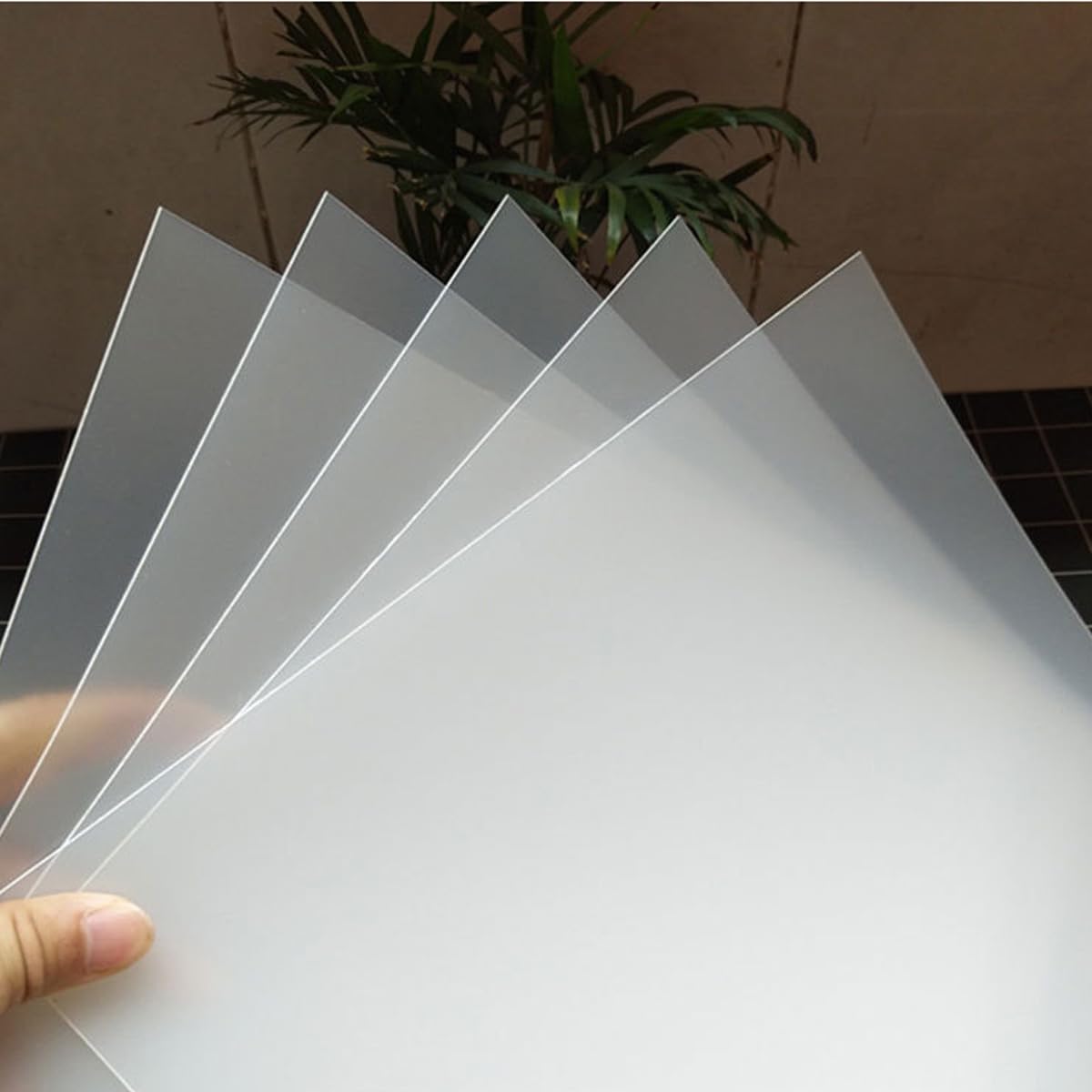 Aisetmoon 60 Pack Binding Presentation Covers 8 x 11 Inches, 12 Mil Clear Binding Covers Set, Cover Sheets for Binding, Binding Supplies, Square Corners, Un-Punched