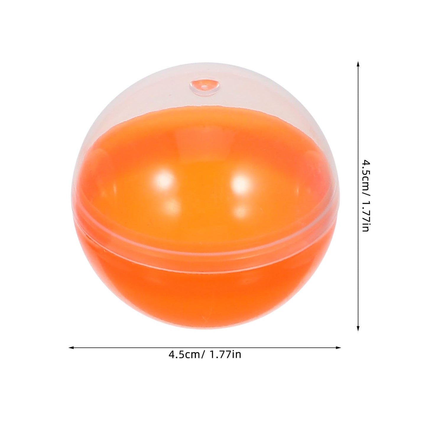 JECOMPRIS 100pcs Colorful Vending Machine Capsule: 45mm/1. 77inch Machine Fillable Balls Prize Pod for Party