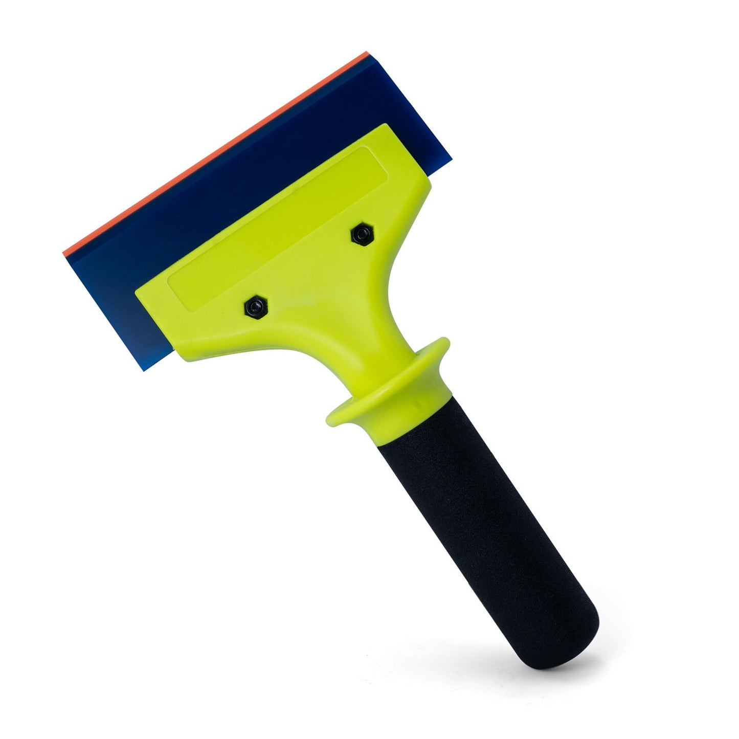 NEWISHTOOL 2 Pack Rubber Squeegee with Nylon Handle for Water Removal, Glass Cleaning, PPF Installing and Window Film Application (5-Inch Blade with Short Handle)