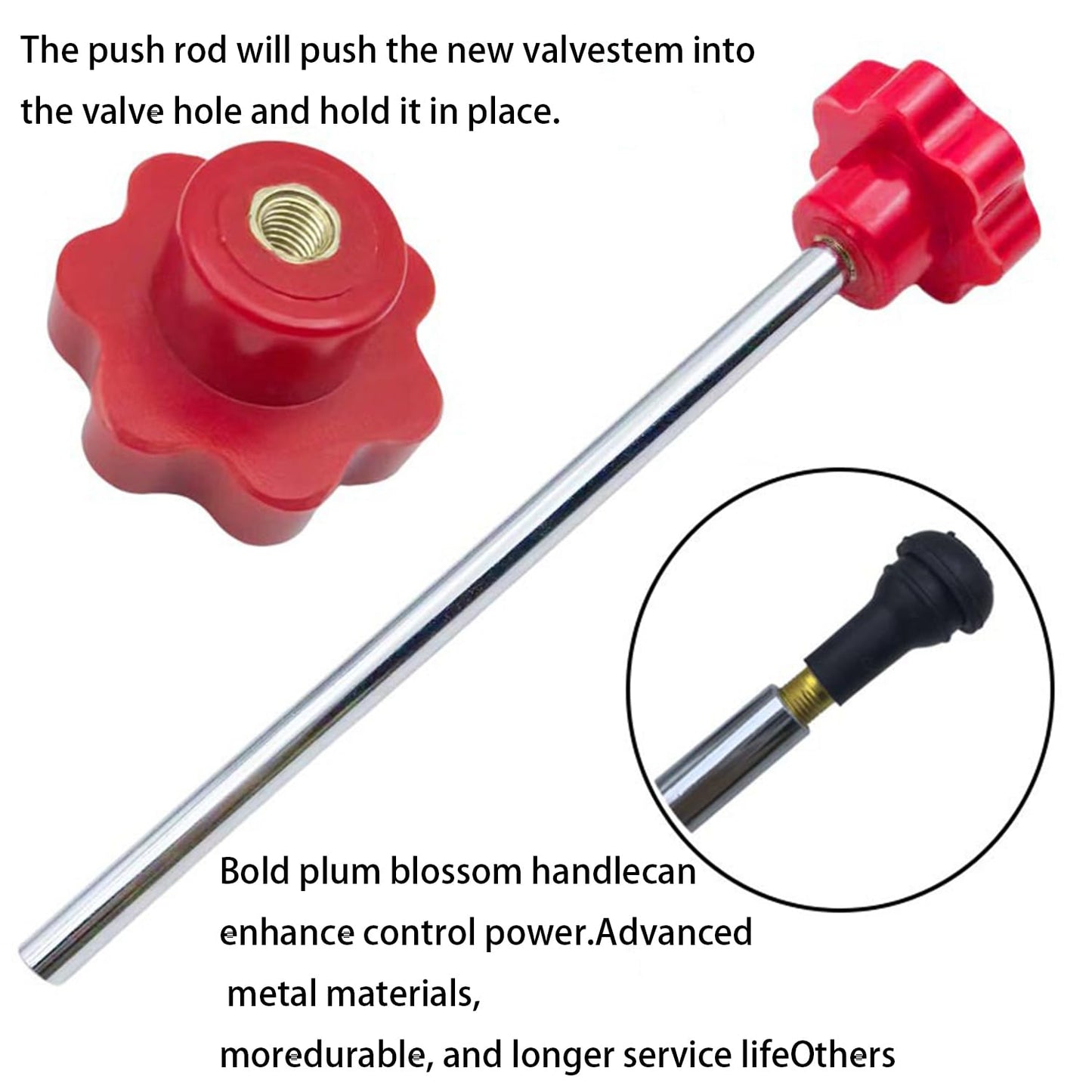 Quick Change Tire Valve Core Tool Kit - for Car, Truck, SUV, ATV, Motorcycle - Fits 11.3mm Rim Holes - Replace Valve Stems (TR413)