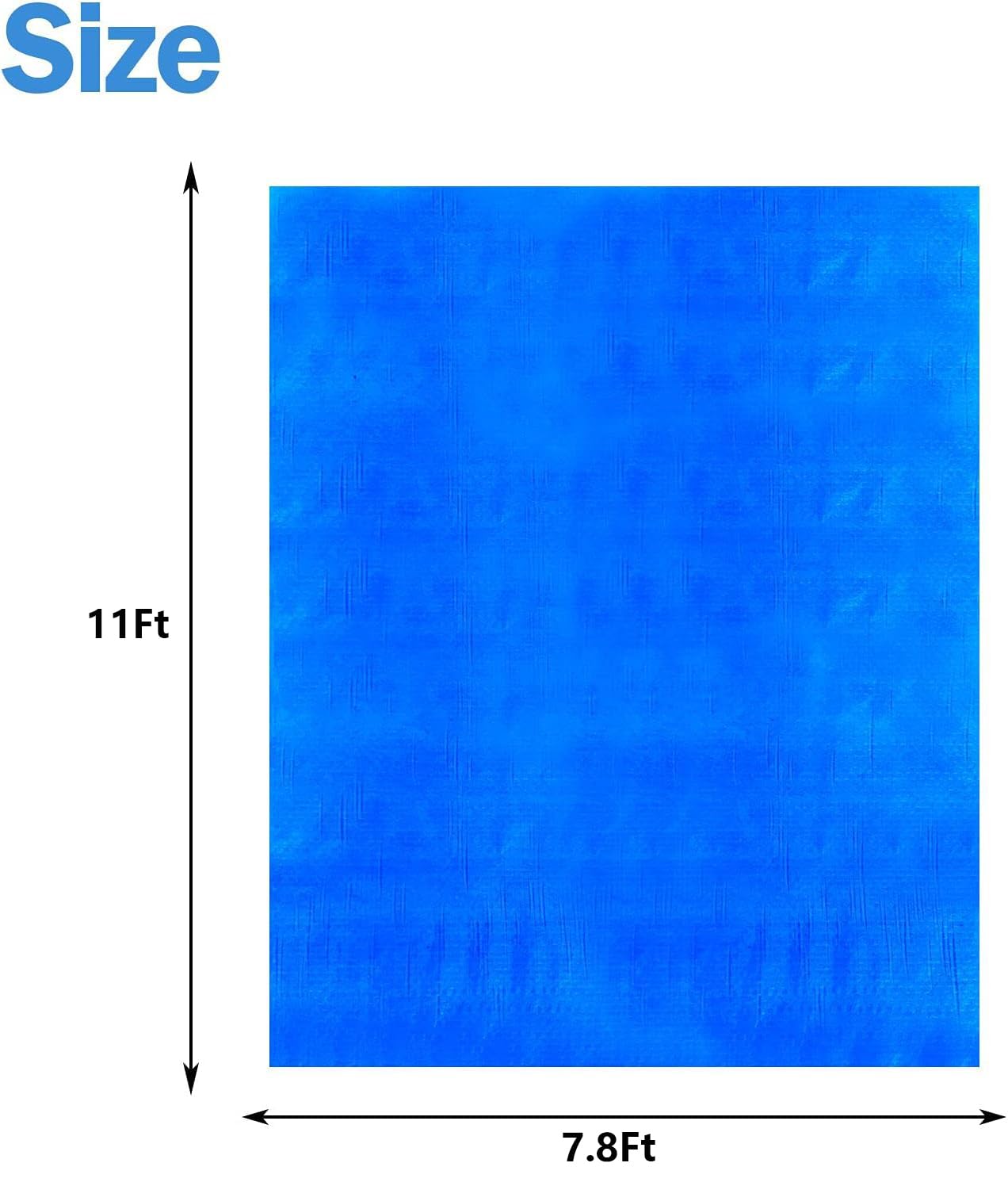 11 x 7.8 Ft Swimming Pool Ground Cloths- Rectangular Waterproof PE Swimming Pool Liner Pad - Square Above Ground Pool Mat Protector Tarpfor Protect for Above Ground Pool Prevents Punctures Pool Tarp
