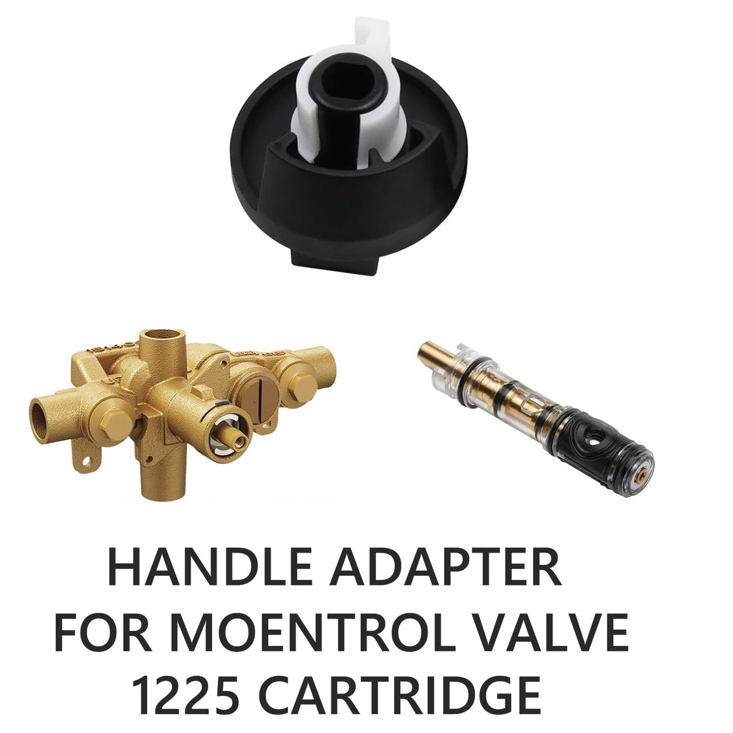 Shower Handle Repair Kit 100657 Replacement for Moen PosiTemp and Moentrol Tub Valve Chrome