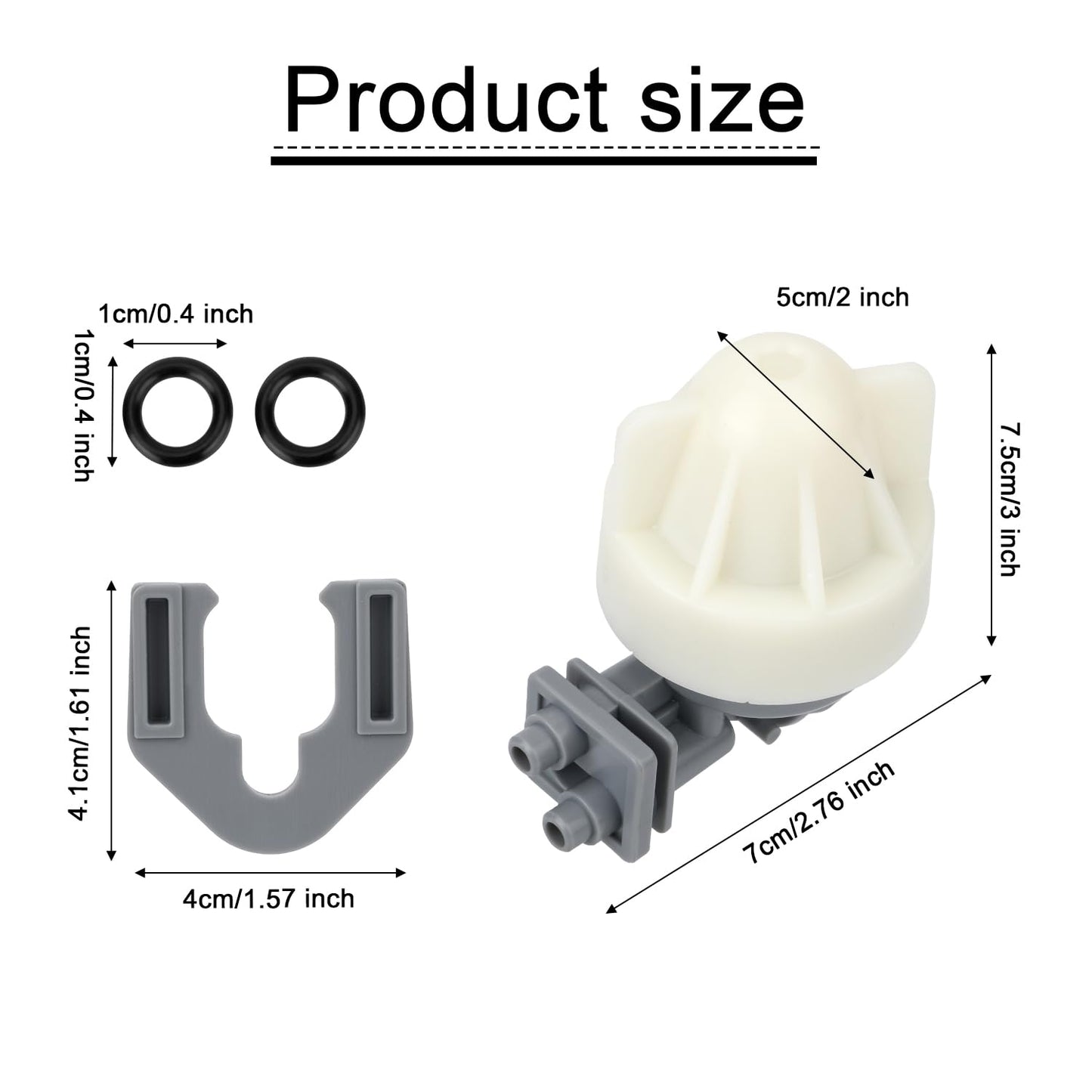 Water Softener Nozzle, Plastic Water Softener Nozzle and Venturi Assembly Water Softener Parts for GE, Kenmore, Rheem, Replacement Parts 7187065, 7165704, WS15X1002