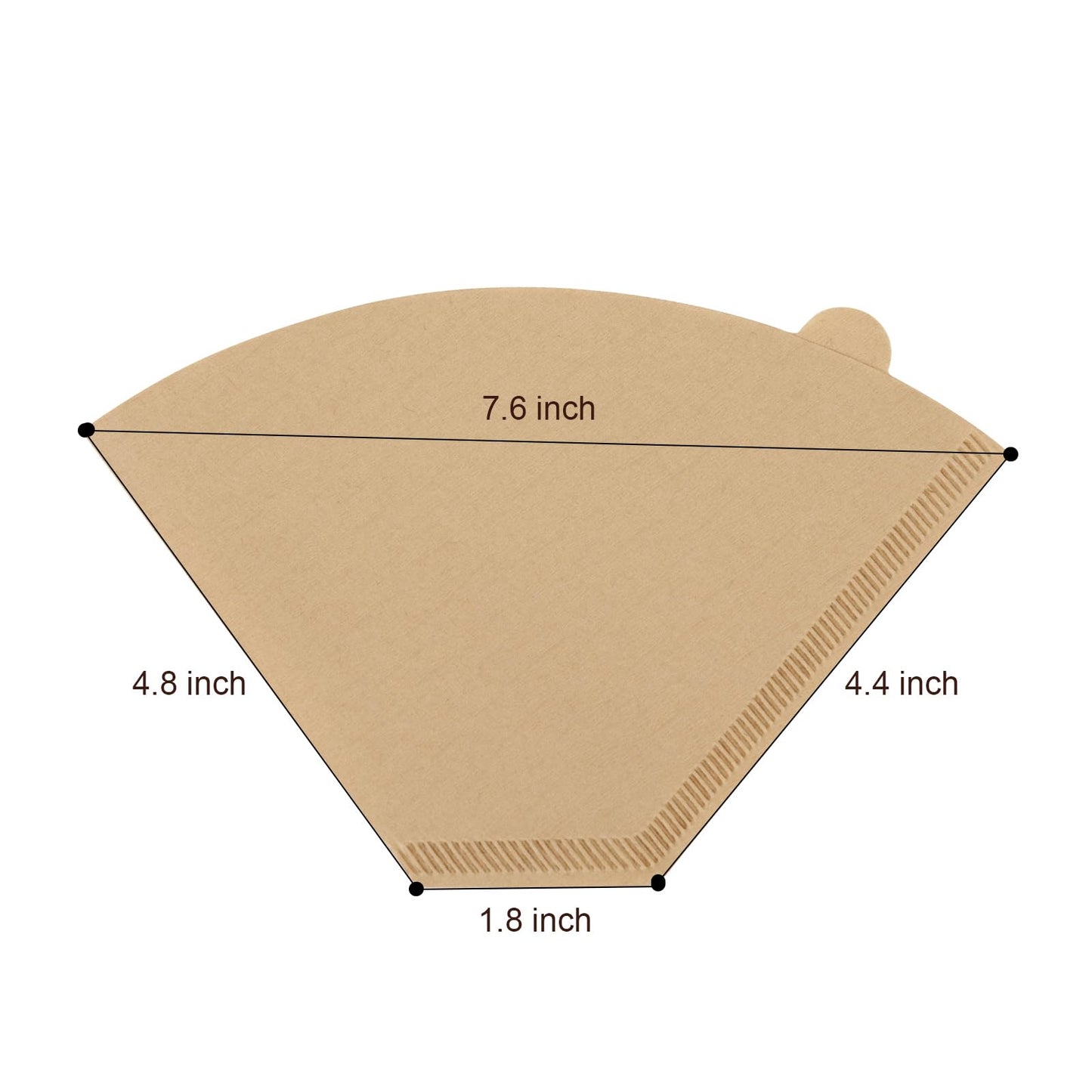 BRIKINTE Disposable Coffee Paper Filters for Ninja Dual Brew Coffee Maker,200 Pcs #4 Cone Replacement Filter Compatible with Ninja DualBrew Pro CFP301 CFP201 Coffee Maker