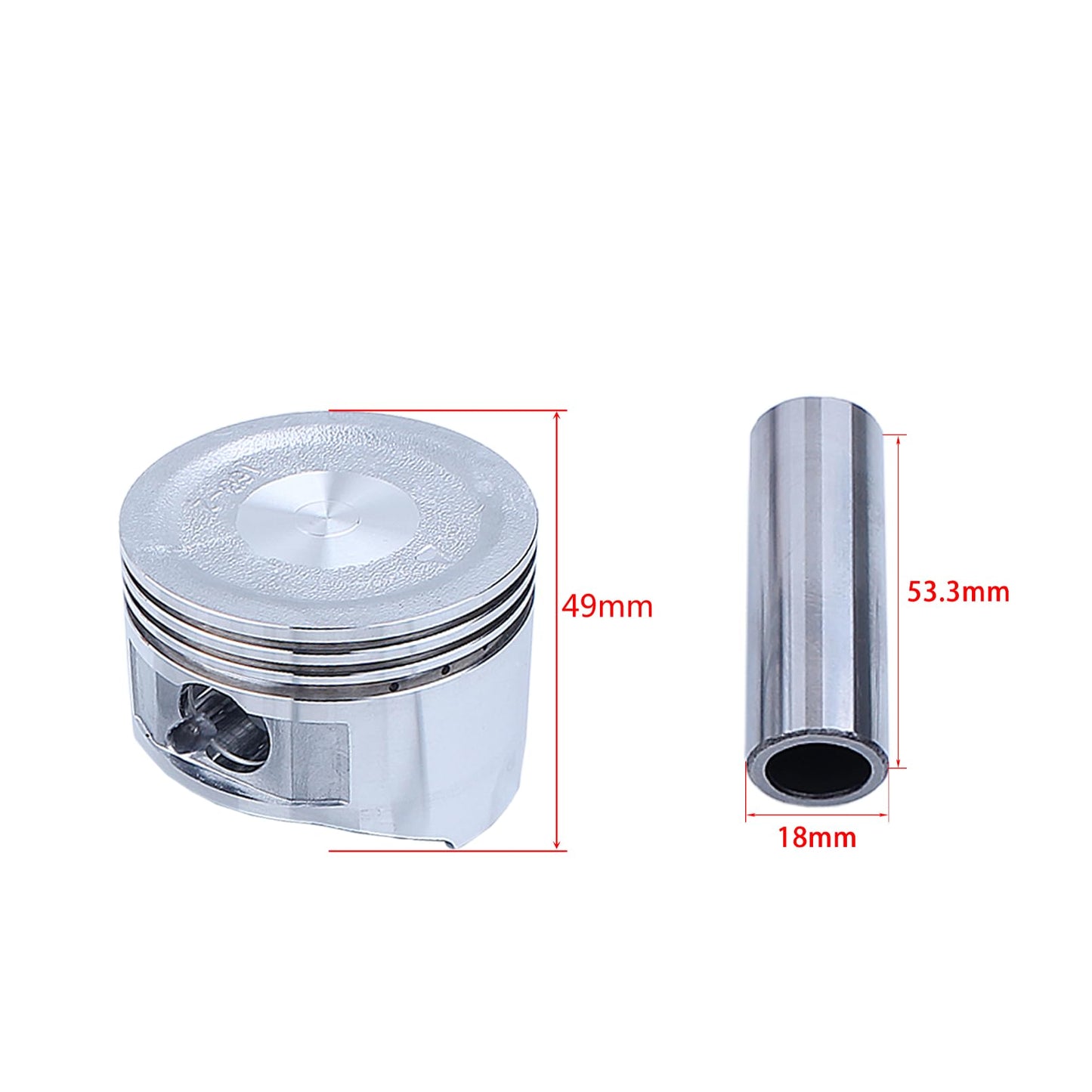 Atunee 68mm Piston Rings Gasket Oil Seal Rebuild Kit for Honda GX160 GX200 168F 5.5/6.5HP 2-3.5kw Gasoline Generator Trimmer Engine with Spark Plug Replace 13101-ZF7-010 13101-ZH8-010