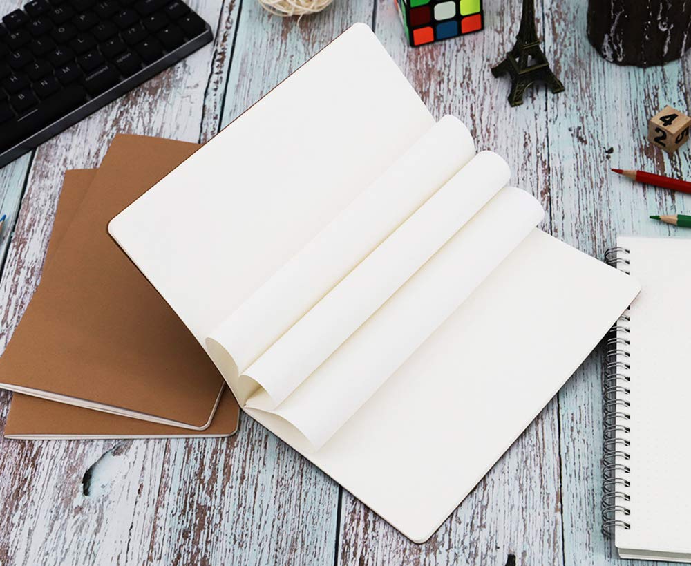 16 Pack Notebook Journals for Travelers, Students and Office, Writing Diary Subject Notebooks Planner with Thick Paper, 60 Pages, 30 Sheets, 8.3x5.5 inch, A5 Size, Travel Journal Set (Blank)