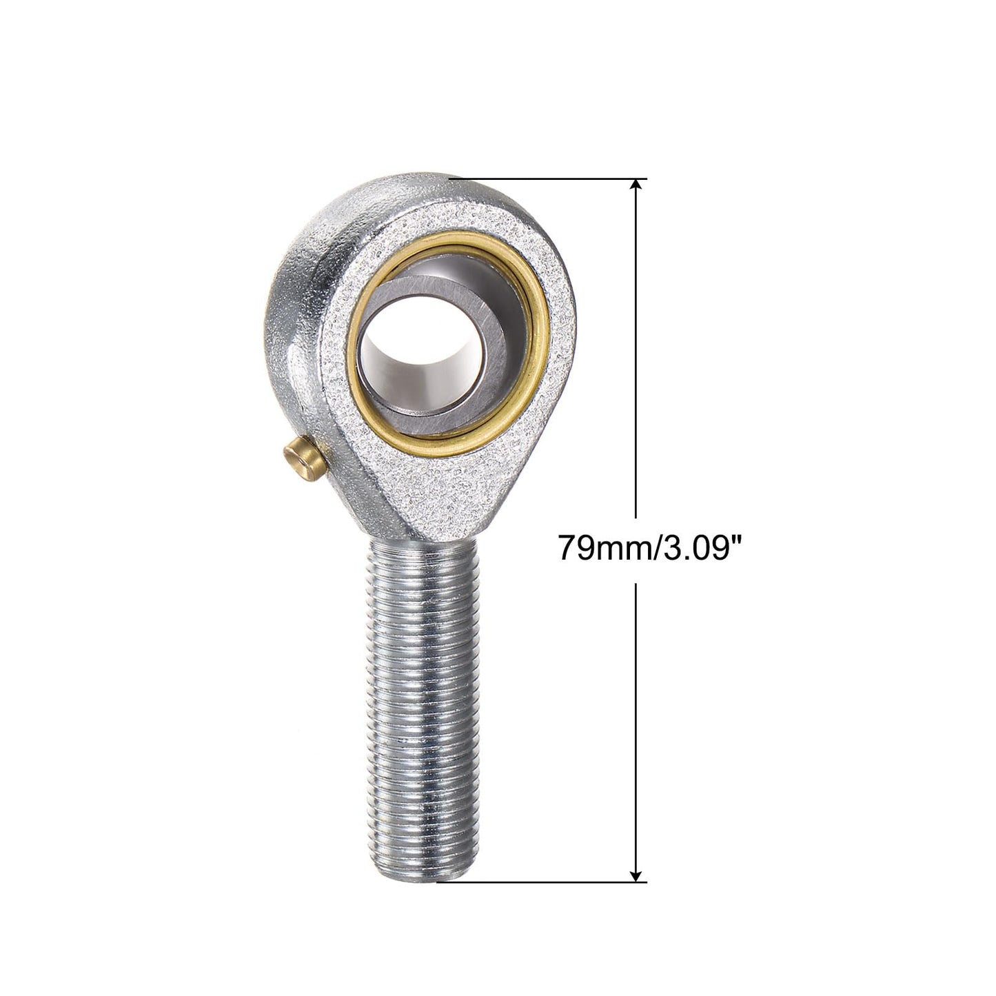 uxcell POSB8 1/2 Inch Male Rod End Bearing Set - 2pcs of 1/2-20 Left and Right Hand Thread Rod Ends with Jam Nut
