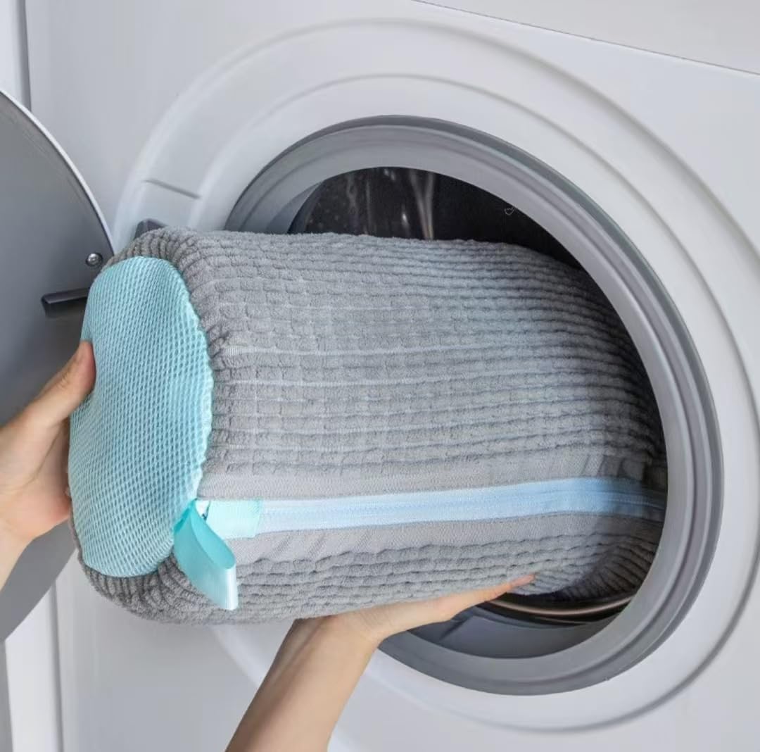 Shoe Laundry Bags for Washing Machine, 2Pcs Reusable Shoe Washing Bag, Laundry Bag for Washer and Dryer (Grey-2PCS)