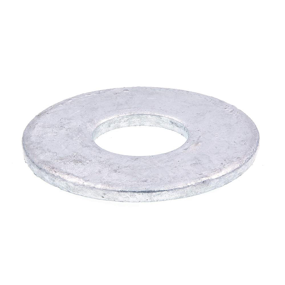 Prime-Line 9080383 Flat Washers, USS, 3/4 in. X 2 in. OD, Hot Dip Galvanized Steel (10 Pack)