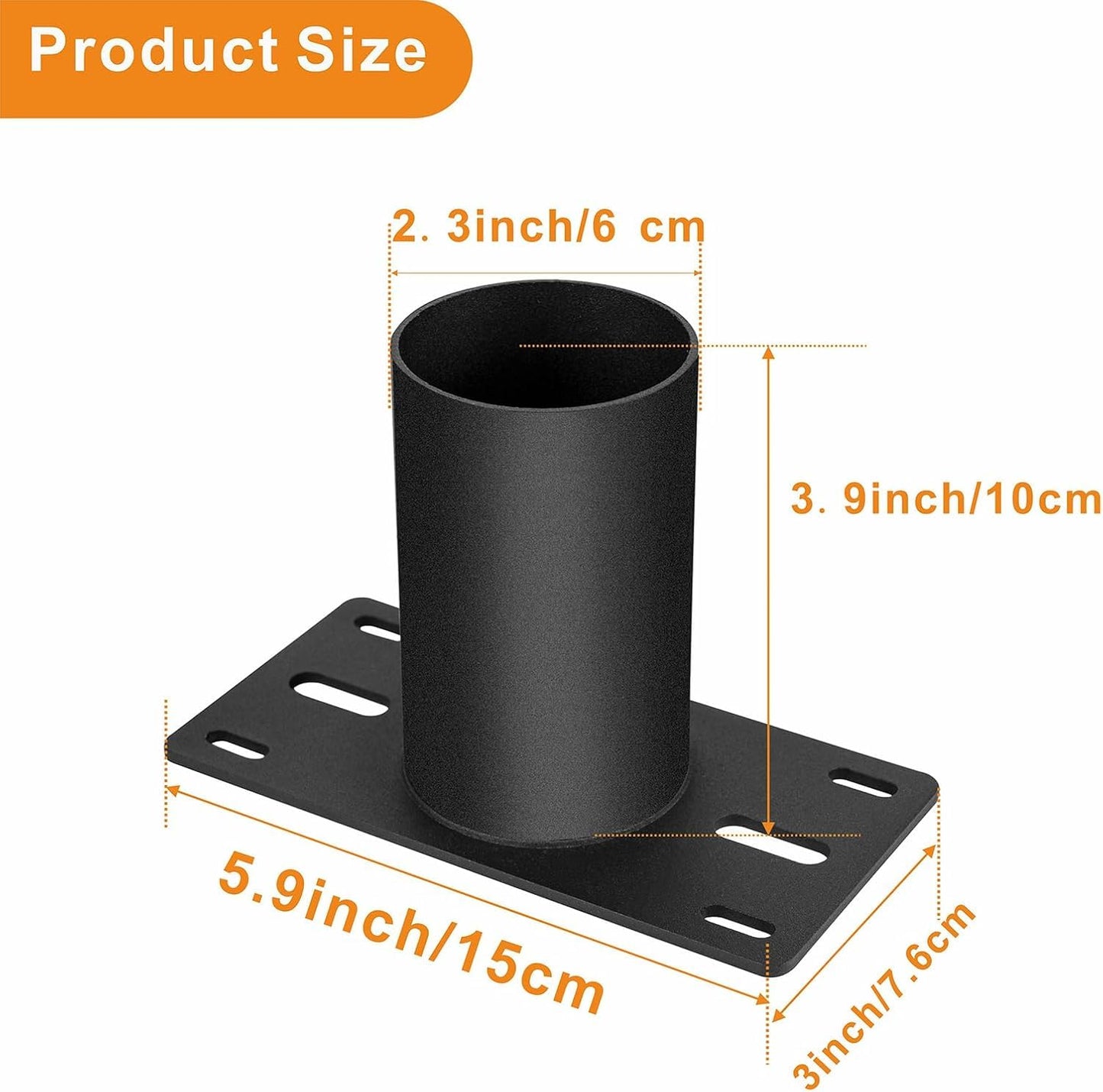 Slip Fitter Adapter, Transform The Slip Fitter into Arm Mounting, Tenon Adapter for Outdoor Flood Lights, Parking Lot Lights, Shoebox Light Fixture