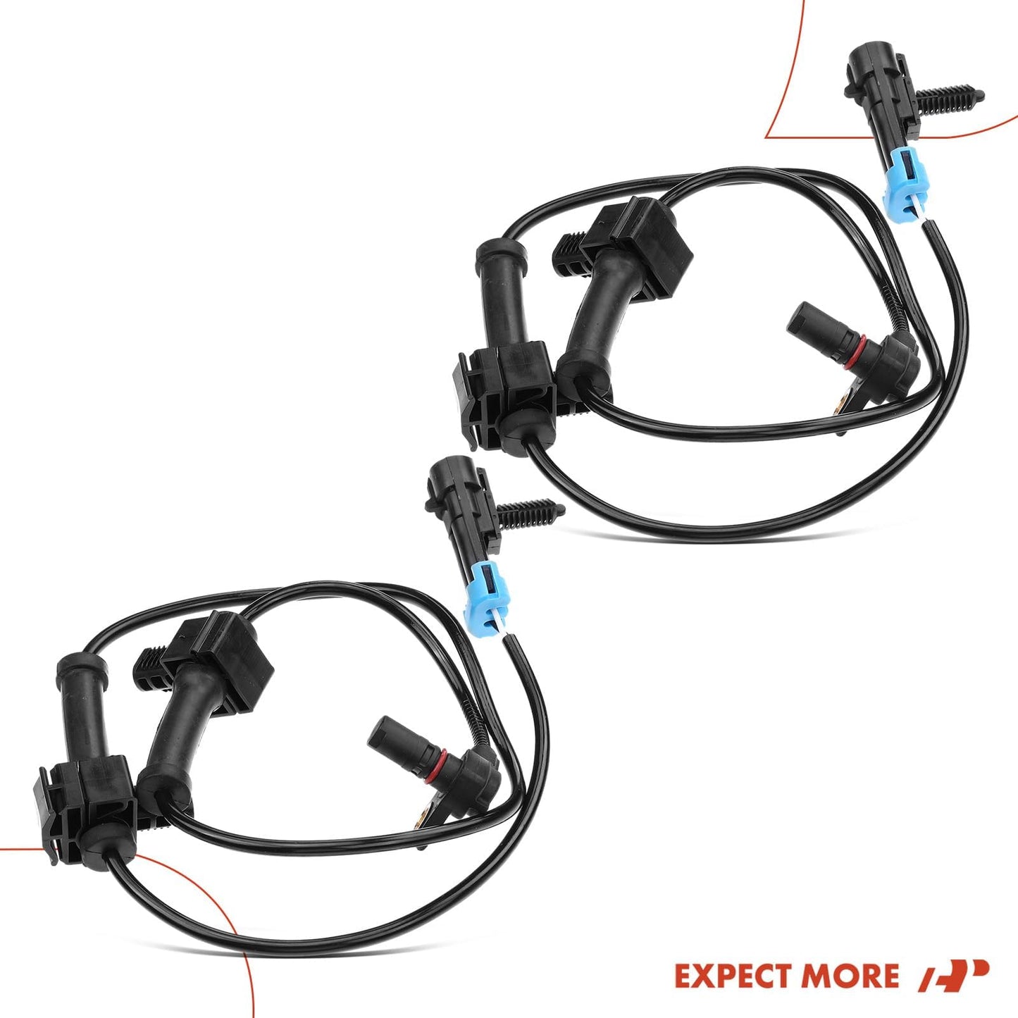 A-Premium 2PCS Rear ABS Wheel Speed Sensor Fits for Chevy Chevrolet Silverado 1500 & GMC Sierra 1500 2007 2008 2009 2010 2011 2012 2013 - Rear Driver and Passenger Side