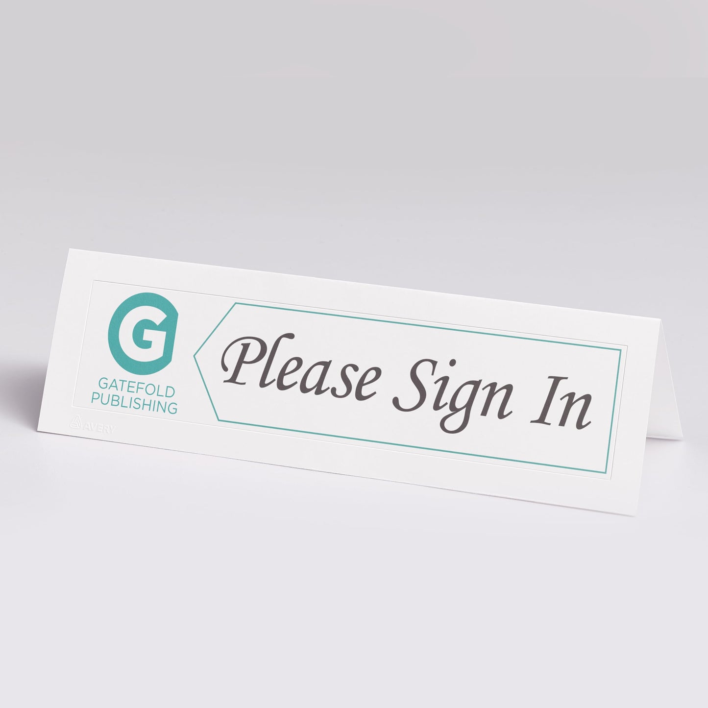 Avery Printable Medium Embossed Tent Cards with Micro-Perforated and Surefeed Technology, 2.5" x 8.5", Double Sided Printing, Matte White Cardstock, for Laser/Inkjet Printer, 100 Blank Cards, (5305)