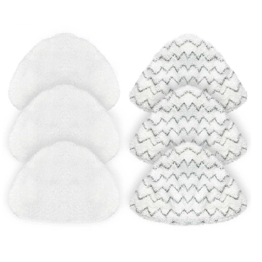 6 Pack Replacement Pads for Bissell PowerEdge/PowerForce Lift-Off Steam Mop 2078, 2165, 20781 Series Vacuum Cleaner Spare Part Pad Accessory