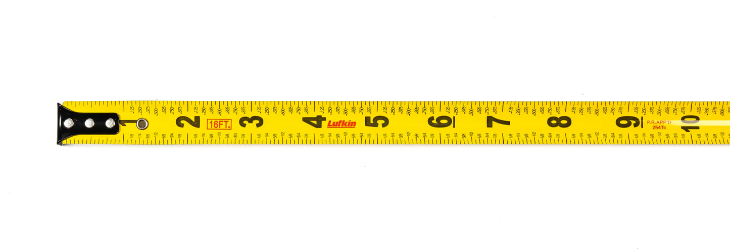 Crescent Lufkin 3/4" x 16' Quikread Power Return Yellow Clad Tape Measure - PQR1316N