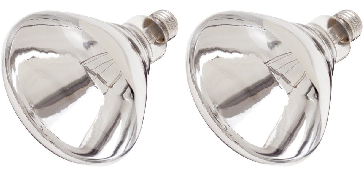 Satco Products S4999 250R40 Medium Base 1 Clear Heat Lamp (2 Pack)