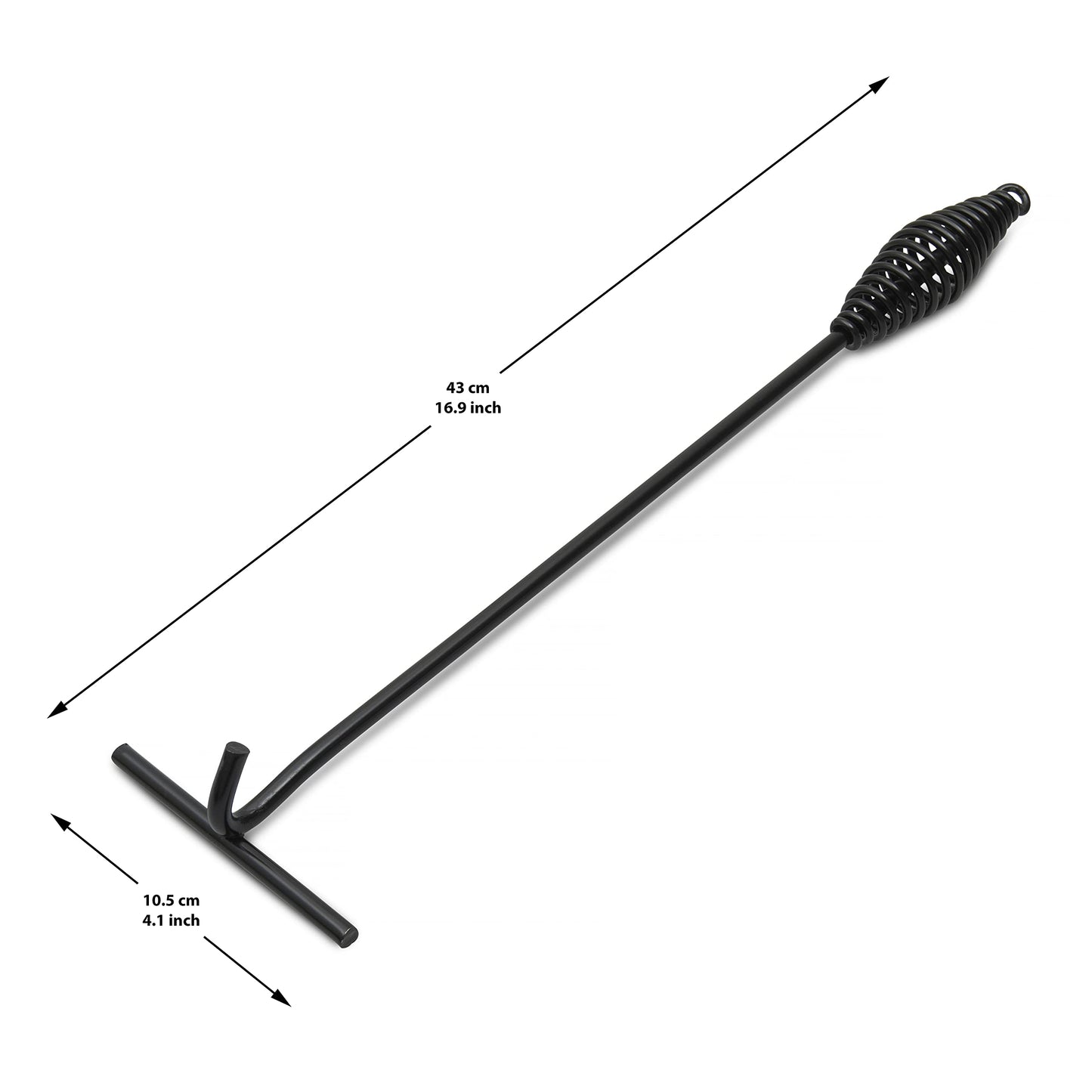 RAAKARRS Dutch Oven Lid Lifter and Stand Set - Black Finish Folding Stand - Perfect for Outdoor Camping and Picnics