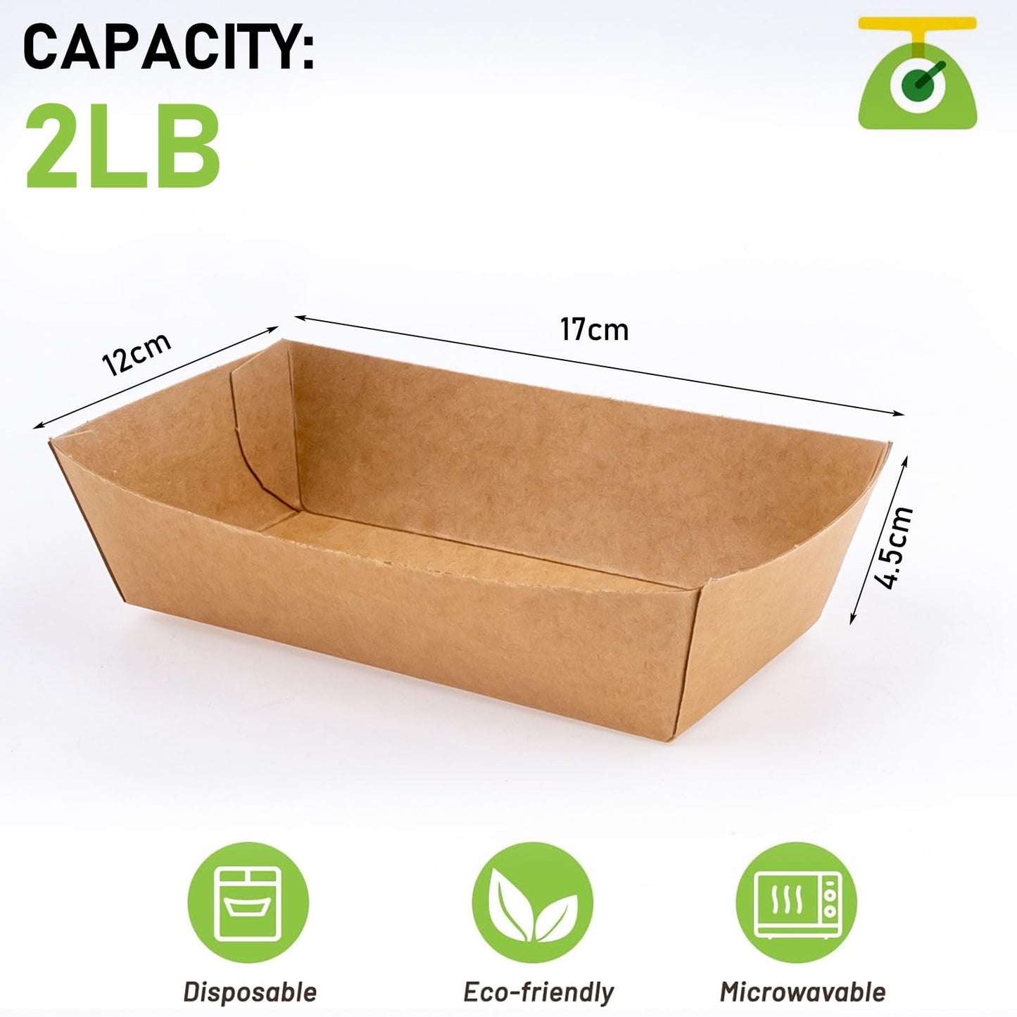 150 Pack Paper Food Boats,Brown Kraft Food Tray,Disposable Paperboard Serving Tray,Grease Resistant Fast Food Boat Basket Hot Dog Trays for Snack Tacos Nachos Popcorn Party Picnic Wedding Party (2LB)