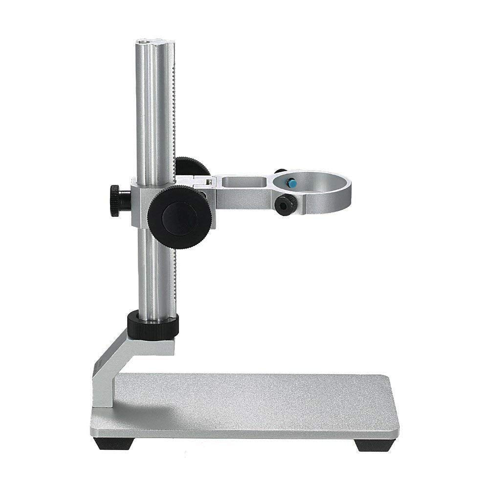 Bysameyee Wireless Digital Microscope 4K HD Wi-Fi Microscope Camera Digital Magnifier Compatible for iPhone, iPad, Android Phones and PC (Silver Stand)