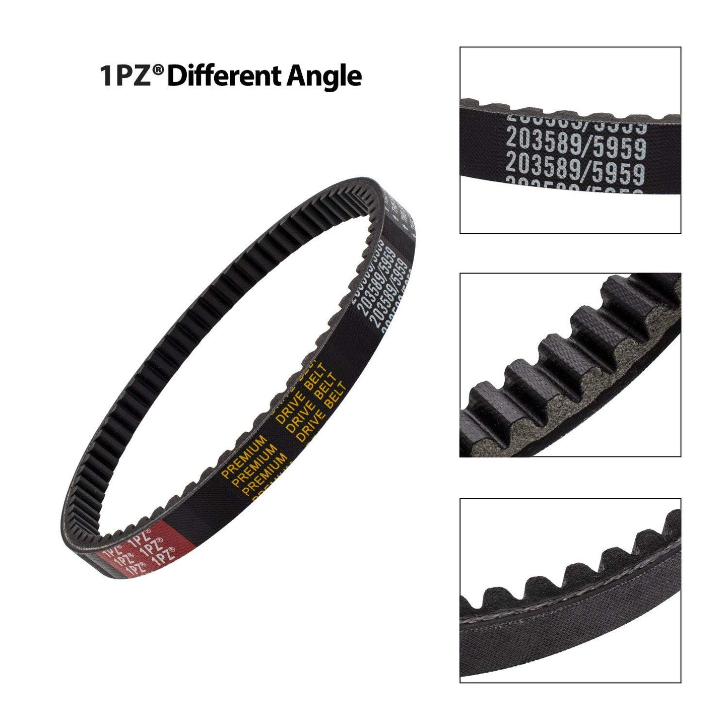 1PZ DB1-P30 30 Series Go Kart Drive Belt for Replacing Manco 5959 / Comet 203589 (Pack of 3)