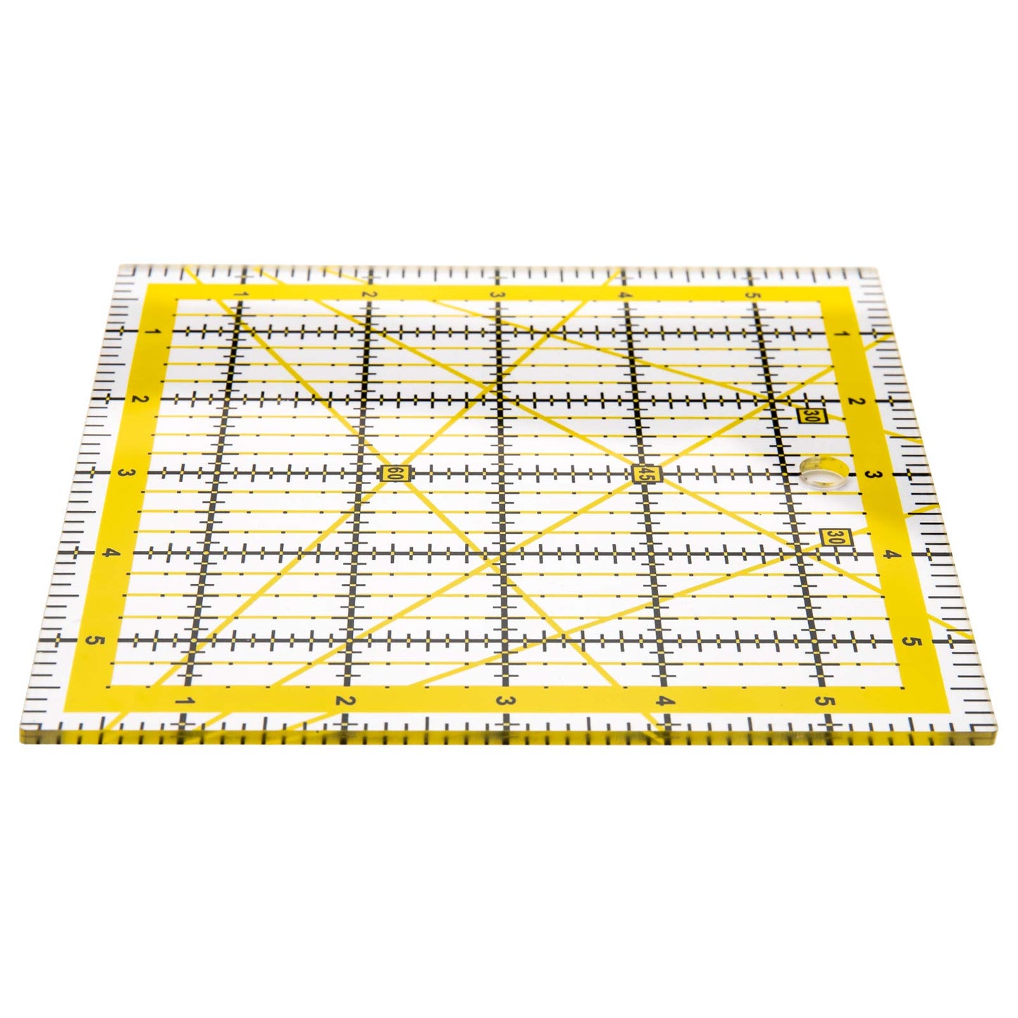 Suwimut Set of 5 Acrylic Quilting Rulers, Square Fabric Cutting Ruler Acrylic Quilter Rulers Clear Mark with Double Colored Grid Lines for Easy Precision Cutting, Quilting, Sewing & Crafts Template