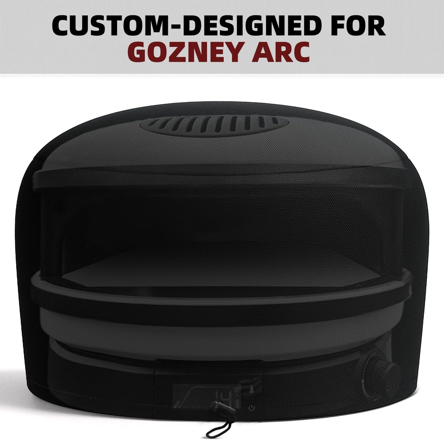 Waterproof Pizza Oven Cover for Gozney Arc / Tread, COMPEAK Outdoor Pizza Oven Accessory Made of 600D Thick Fabric, Tear Resistant, Windproof with Drawstring (Cover Only)