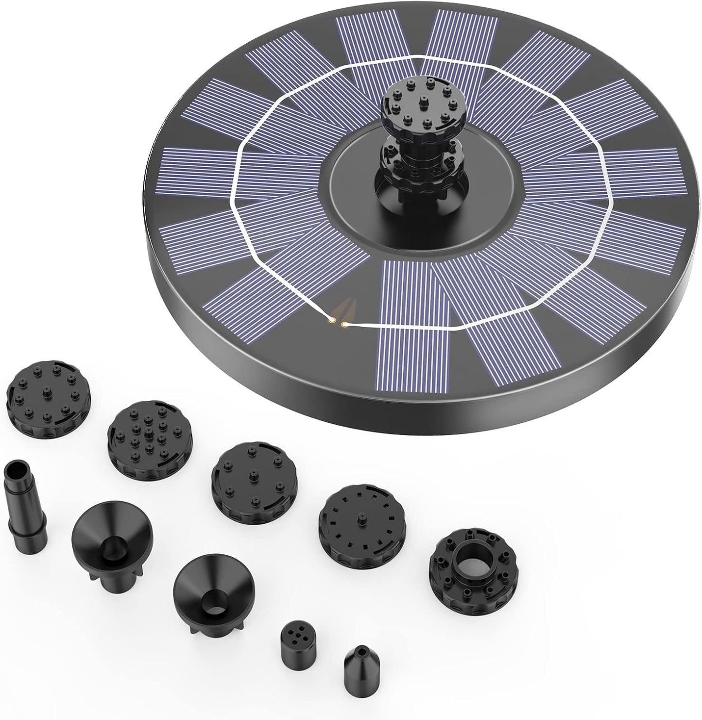 AMZtime Solar Fountain for Outdoors 2026 Upgrade 3.5W Solar Water Fountain, Solar Pond Pump with 10 Spray Effects - Floating Fountain Pump for Garden Pond, Bird Bath & Fish Tank