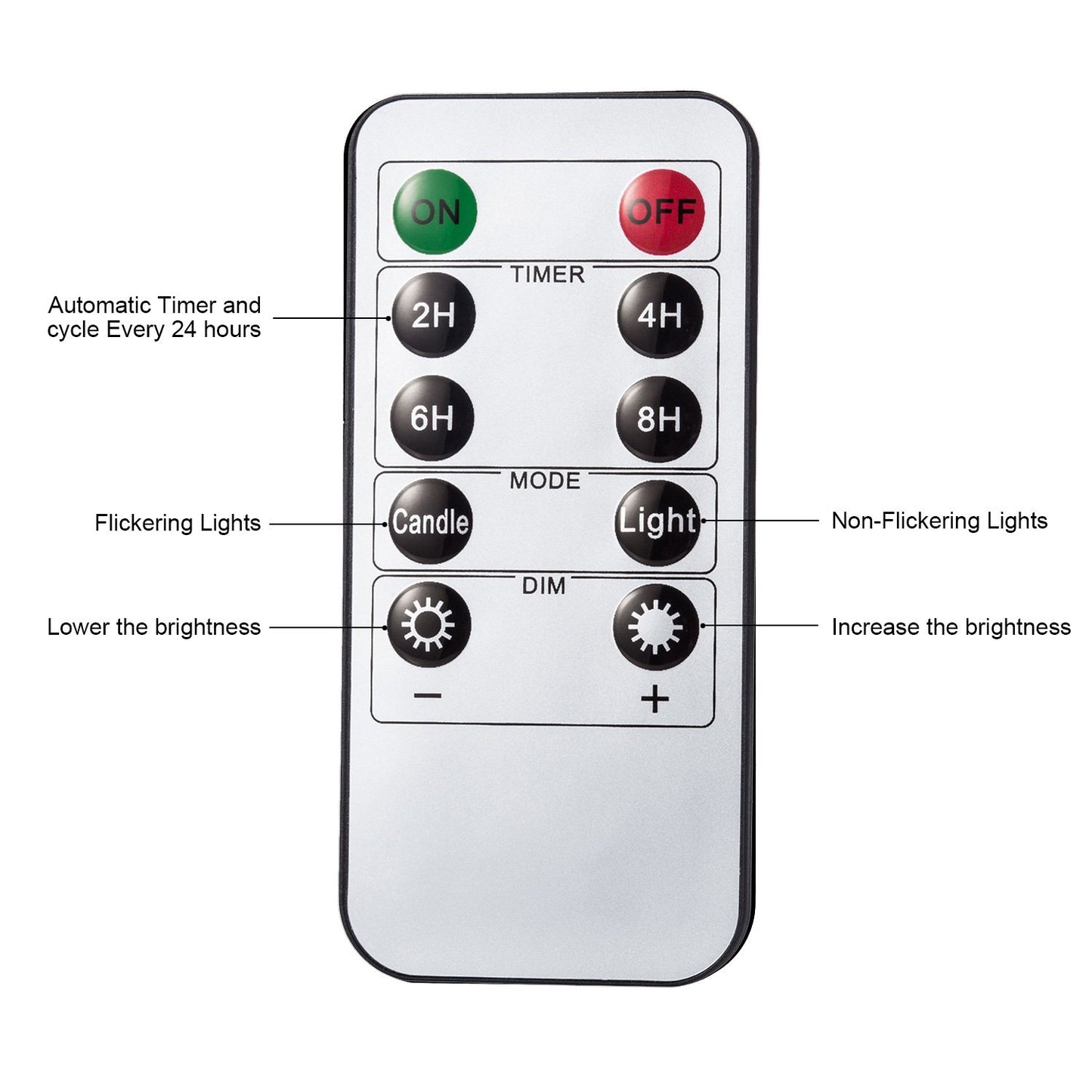 Aku Tonpa Flameless Candles Battery Operated Pillar Real Wax Flickering Electric LED Candle Sets with Remote Control Cycling 24 Hours Timer, 4" 5" 6" Pack of 3