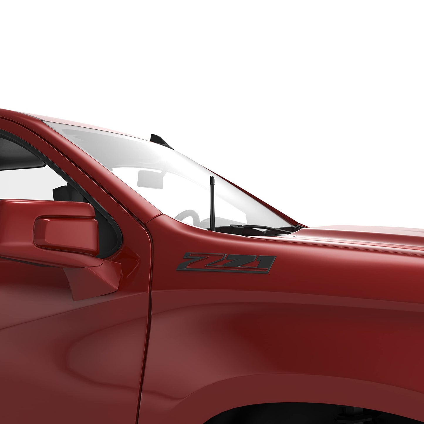 RYDONAIR Short Antenna Compatible with Chevy Silverado & GMC Sierra Trucks All Model Years, Internal Copper Coil for Enhanced Reception, Car Wash Proof, 7 inches Rubber Antenna Replacement