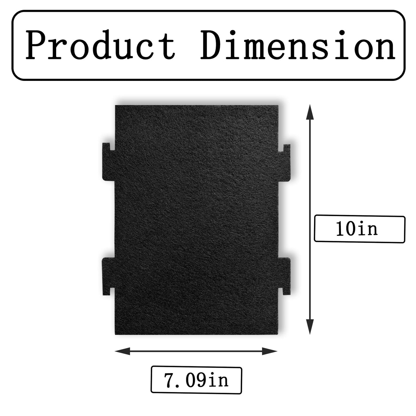 Aolleteau 4 Pack Activated Charcoal Air Filters Compatible with Whirlpool Over-The-Range Microwaves, for Over The Range Microwave Hood Models YKMLS311, YWML55011, WML75011