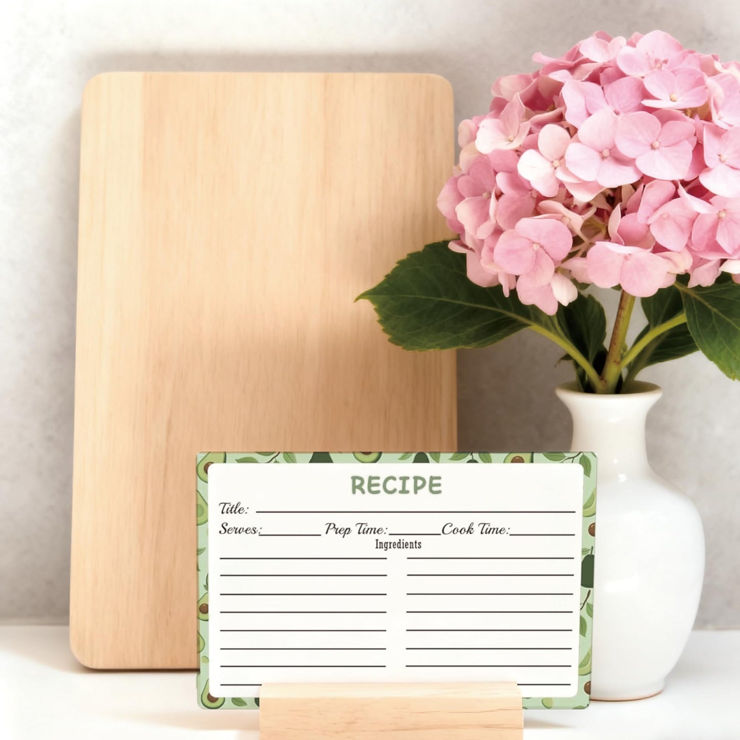 Recipe Cards 100 pcs Double Sided Fruit Blank Recipe Cards 4x6 Inch Recipe Binder Index Cards for Restaurants, Cafes, Diners Cooking Kitchen Organization