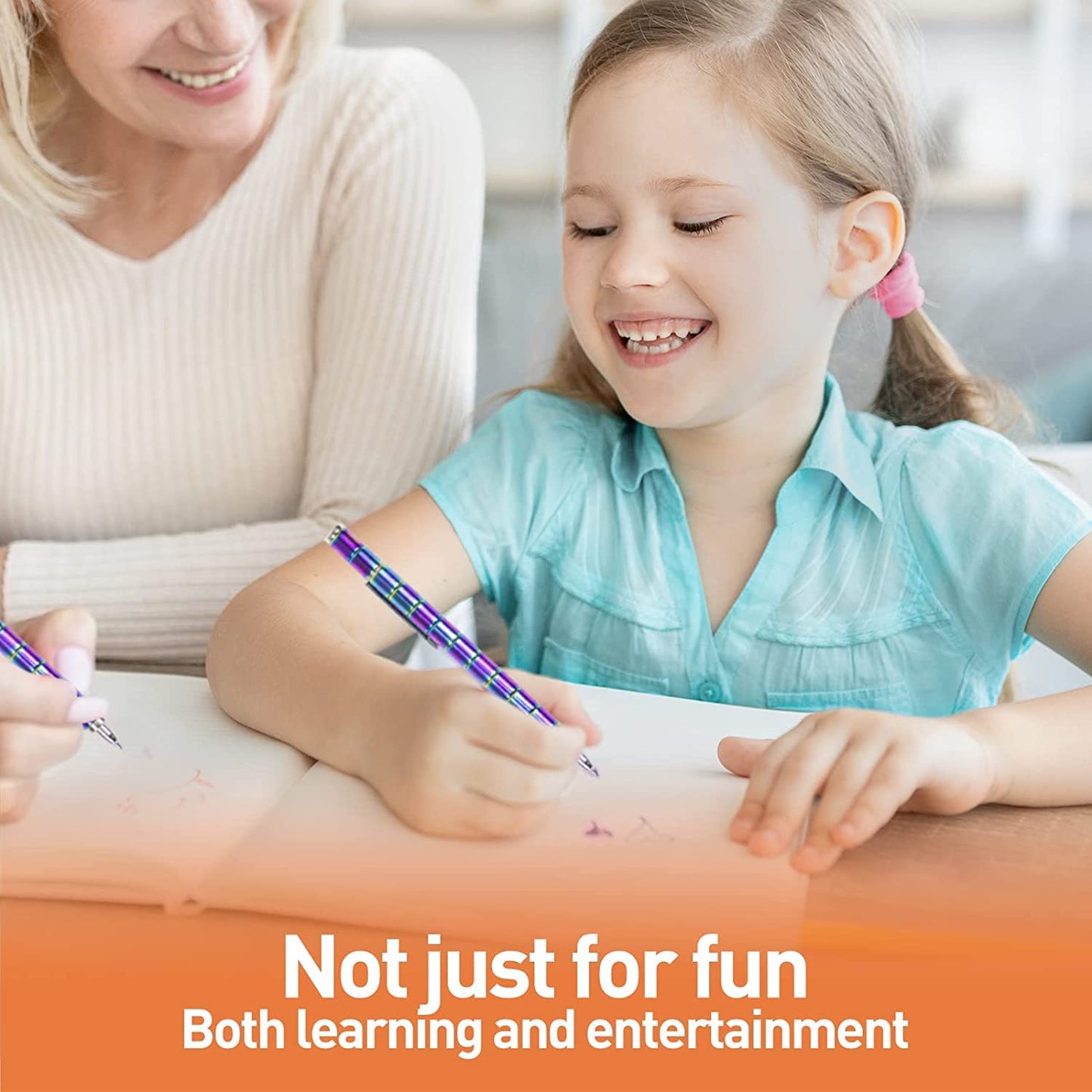 2PCS Rainbow Metal Pen, Magic Pen for Teens- Unique Birthday Gifts for Young Men Fun Gifts for Teenage Novelty Christmas