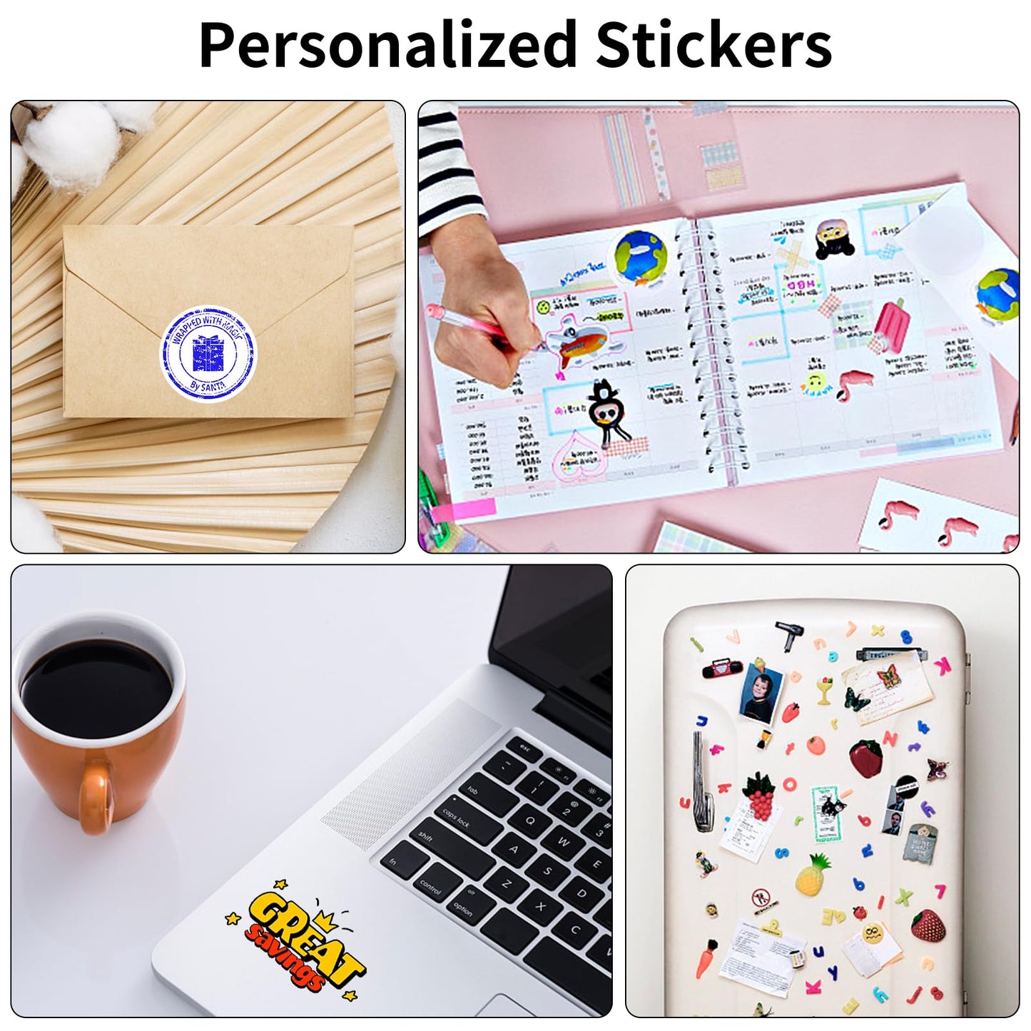 8.5" x 11" Full Sheet Label Sticker Paper for Laser & Inkjet Printers,Self Adhesive Printer Paper Shipping Labels,Printable White Matte Mailing Label Stickers(100 Sheets,100 Labels)