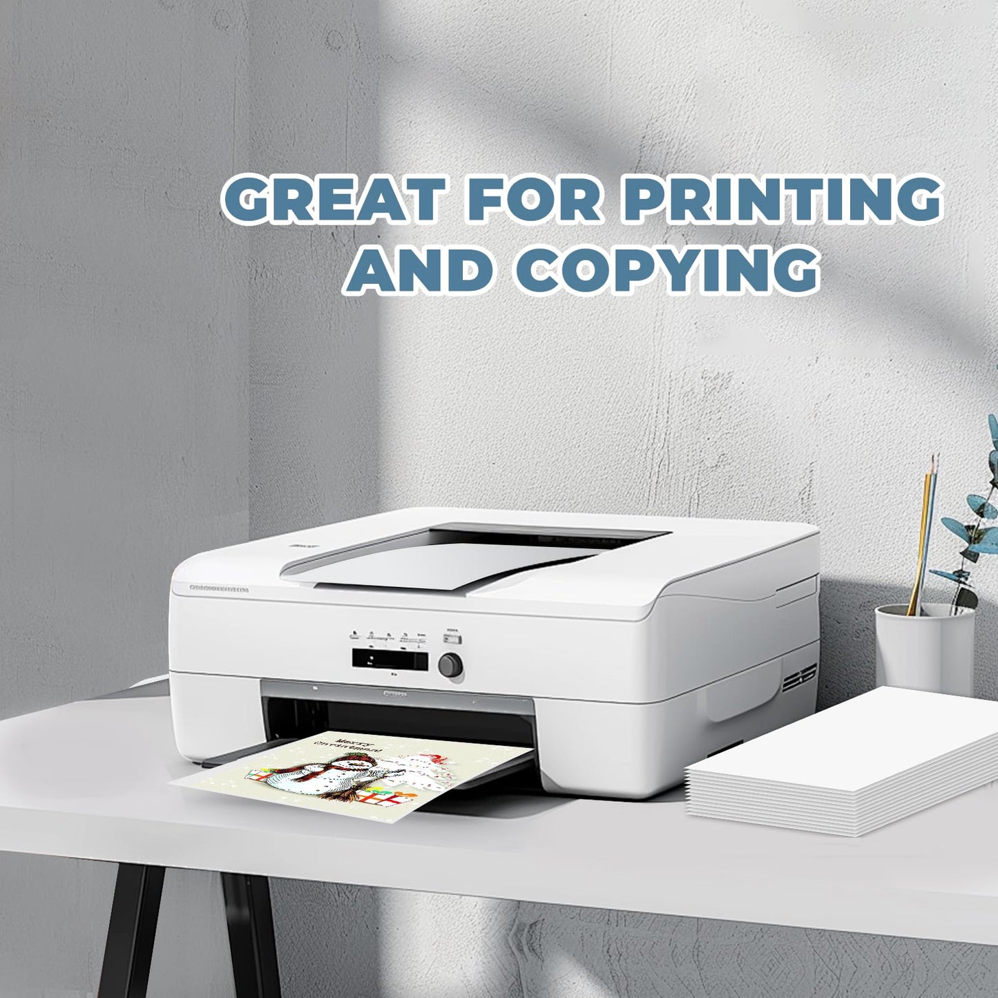 100 Sheets White Cardstock Paper 8.5" x 11", 85 lb/230 GSM Card Stock Printer Paper for Cards Making, Office Printing, Cards for Wedding, Invitation, Business, Menus, Certificate, Valentine’s Day