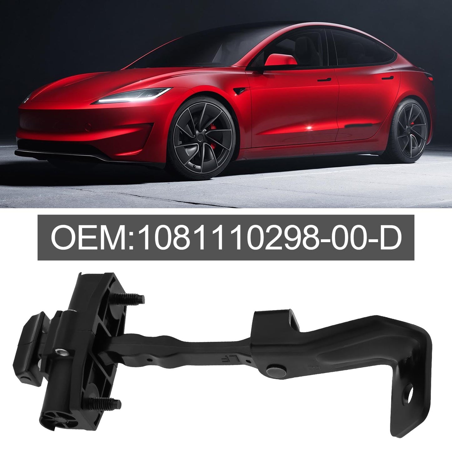SG Store Car Front Right Door Check Stop Strap Limiter Check with Door Locator 1110298-00-D Car Door Limiter Compatible with Tesla Model 3 2017-2021