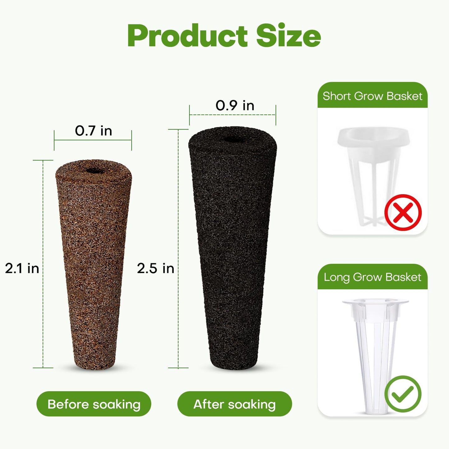100 Pcs Seed Pod Kit for Aerogarden - Highly Breathable Hydroponics Replacement Pods Compatible with Most Indoor Hydroponic Systems - 50 Grow Sponges & 50 Pod Labels,Ahopegarden