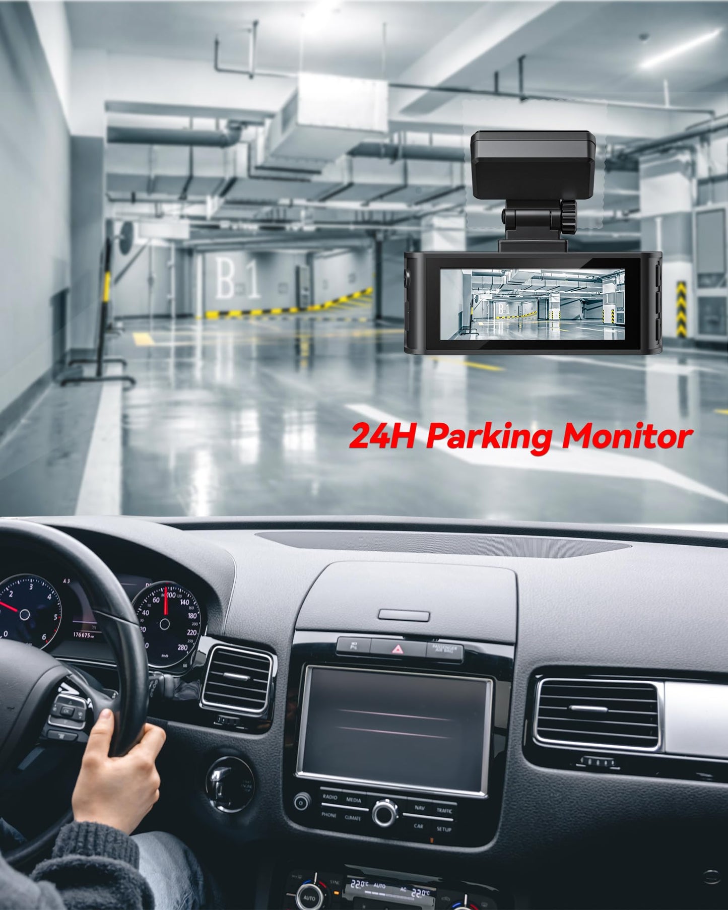 REDTIGER F7N Dash Cam Hardwire Kit, 21.3ft USB C-Port Hard Wire Kit for Dashcam,Converts 12V-24V to 5V/2.5A Low Voltage Protection