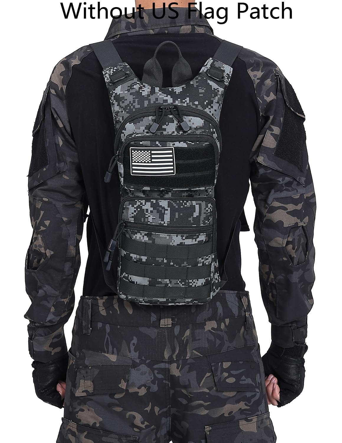 ATBP Insulated Water Hydration Pack Bag with 3L TPU Bladder Tactical Molle Hydration Backpack for Hiking Cycling Running