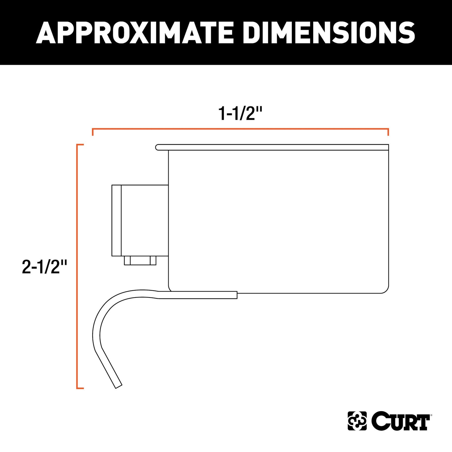 Curt Manufacturing 58190 7-Pole Metal Connector Trailer End