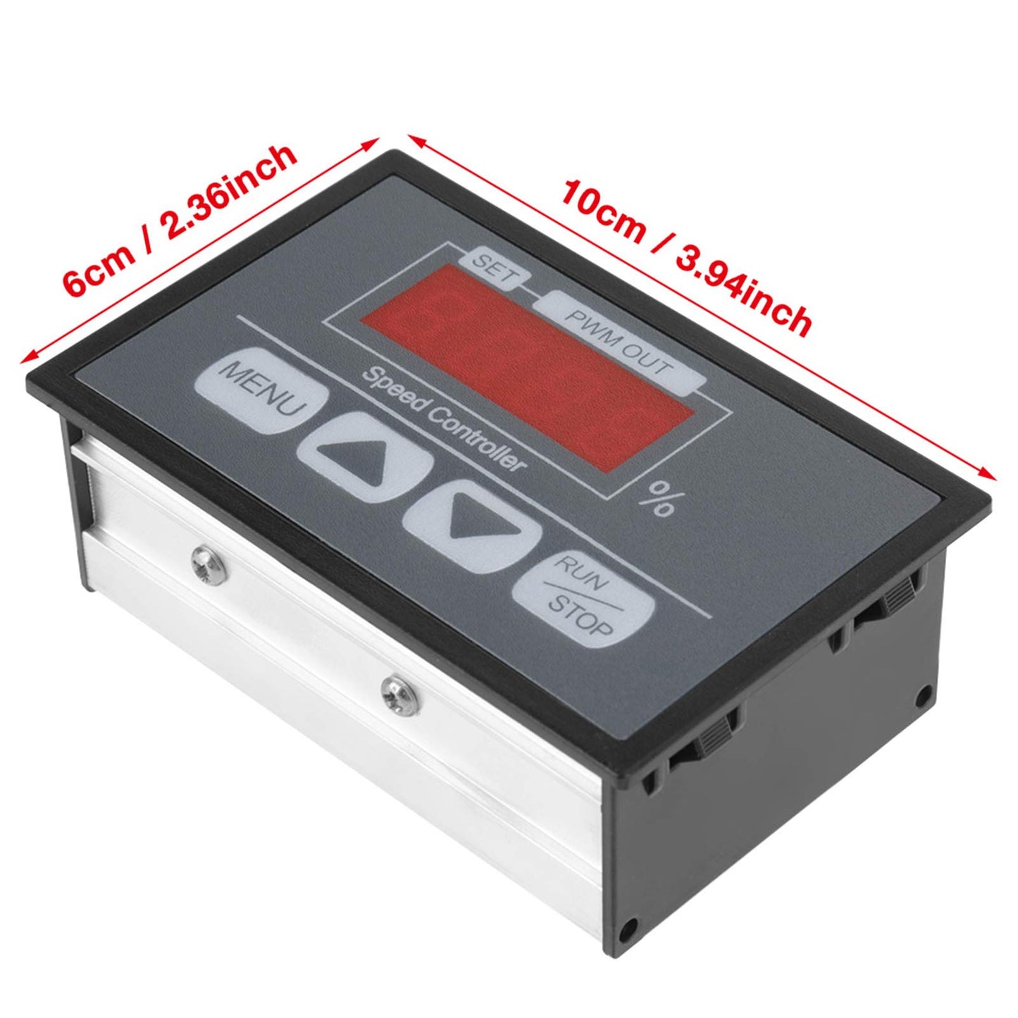 DC6-60V 30A DC PWM Motor Speed Controller Governor with Digital Display, Slow Start and Stop Speed Controller, Percentage Tachometer
